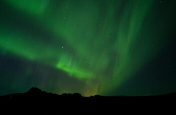 Northern lights (green) in Iceland