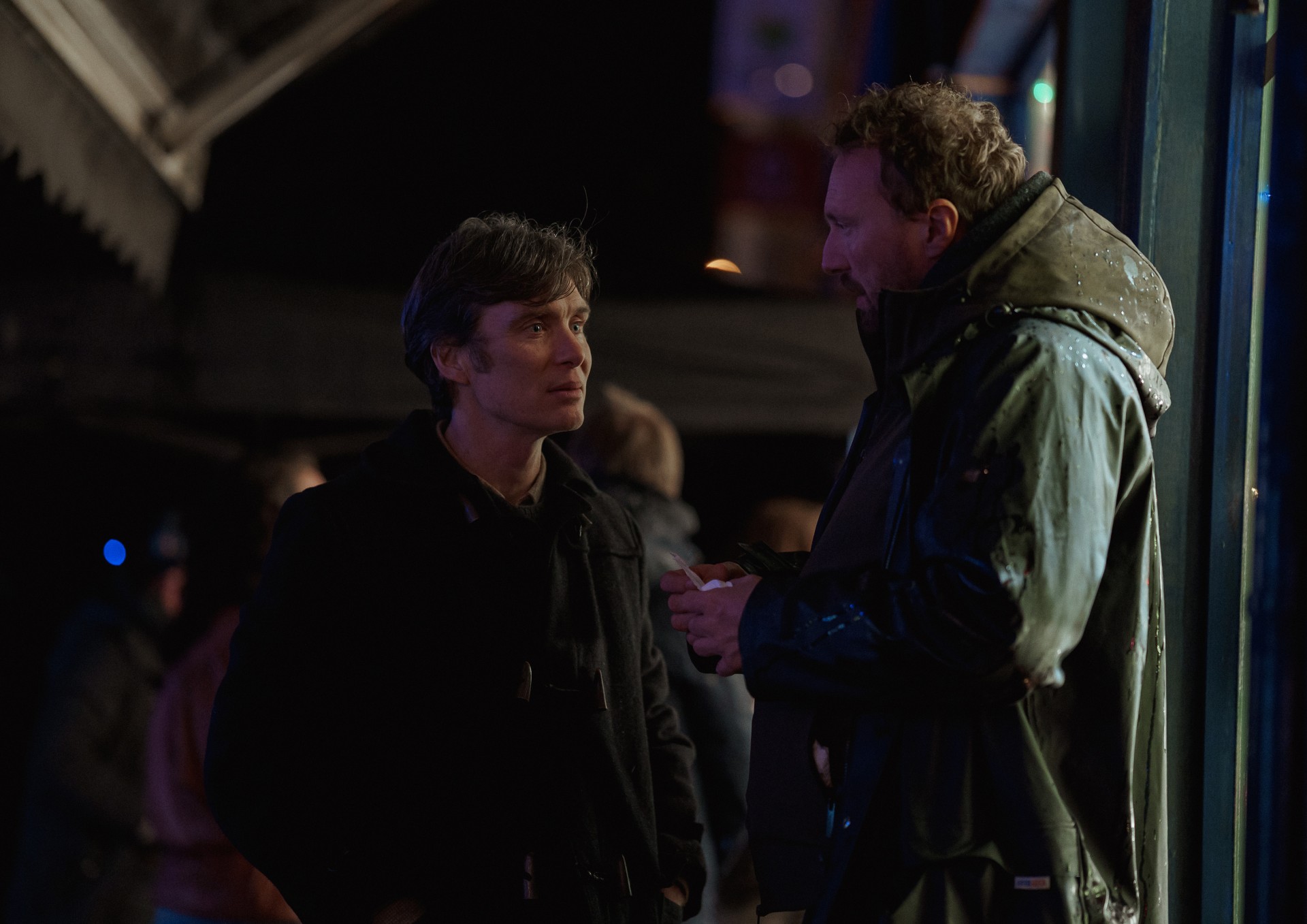 Cillian Murphy and Director Tim Mielants on the set of 'Small Things Like These'